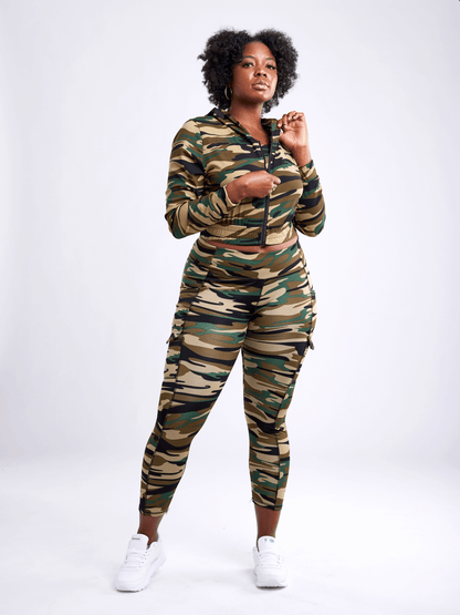 JupiterGear Athletic Zip-Up Crop Hoodie Jacket