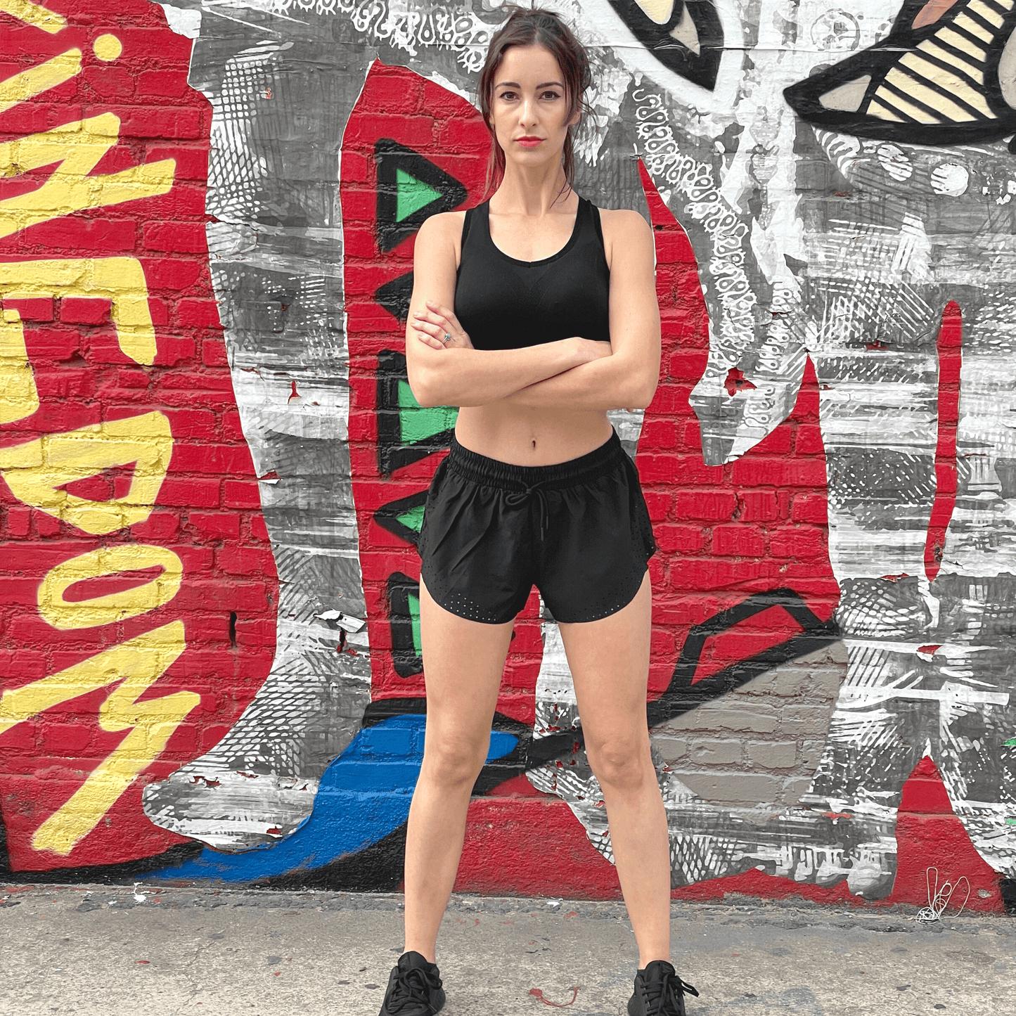 Arielle Athletic Shorts with Built-In Compression