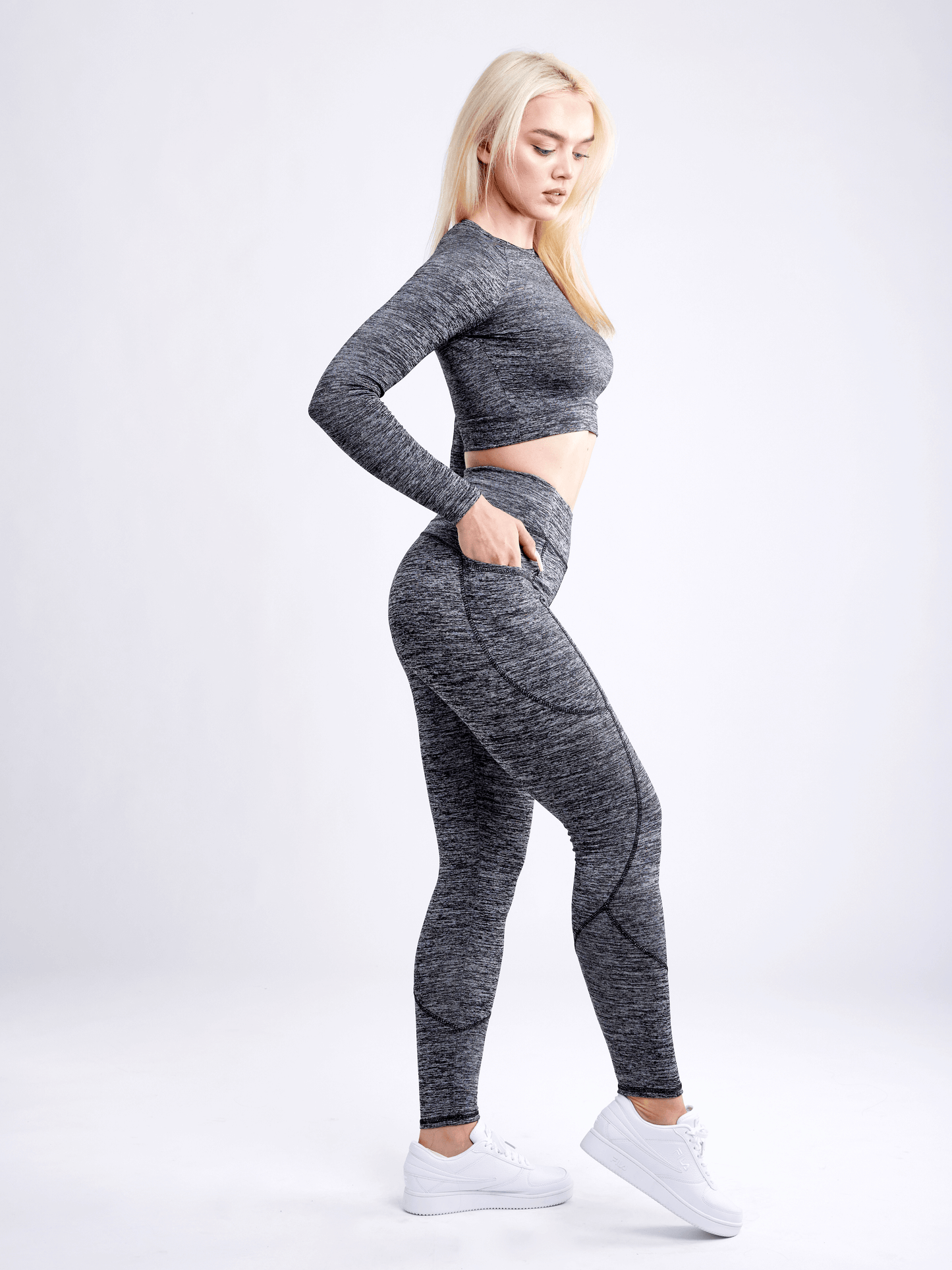 JupiterGear High-Waisted Classic Gym Leggings with Side Pockets