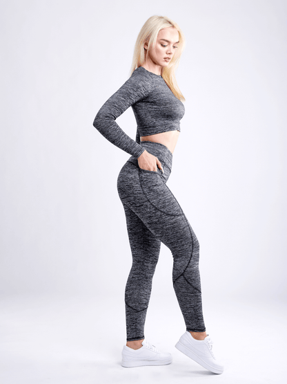 JupiterGear High-Waisted Classic Gym Leggings with Side Pockets