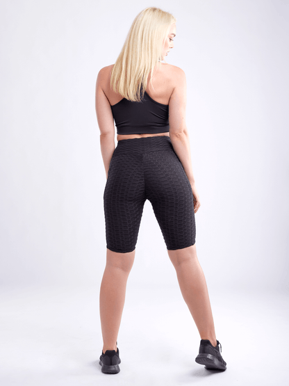 JupiterGear High-Waisted Scrunch Yoga Shorts with Hip Pockets