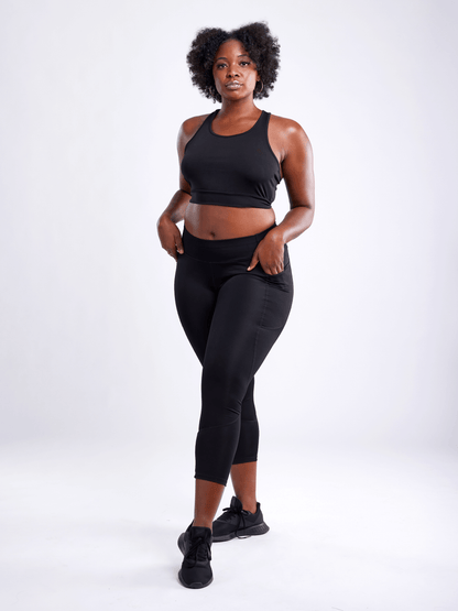 JupiterGear High-Waisted Classic Gym Leggings with Side Pockets