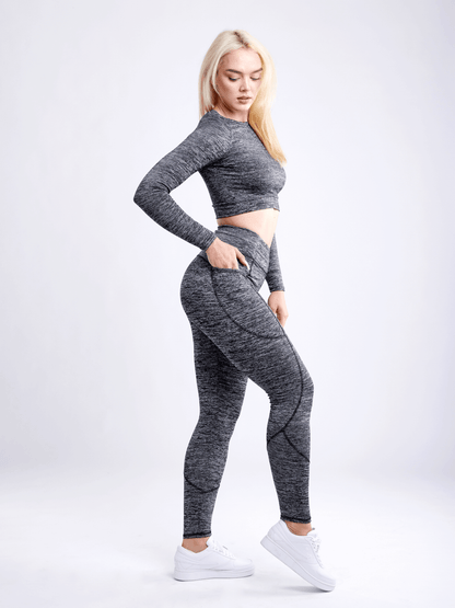 JupiterGear High-Waisted Classic Gym Leggings with Side Pockets